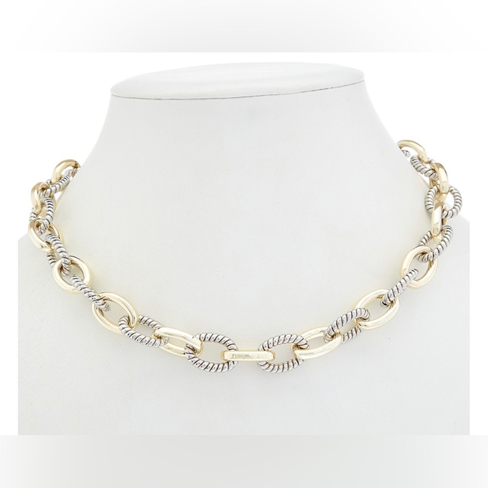 JUVELL-NWT 18K Gold Plated Large Chain Necklace